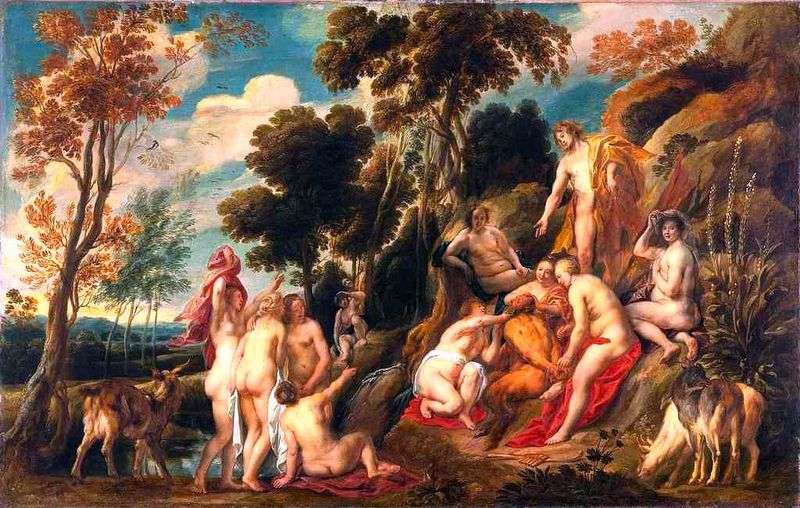 Marcia, tormented by the Muses by Jacob Jordaens