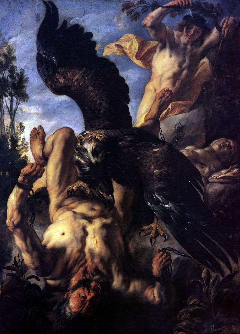 The Eagle Tearing Prometheus by Jacob Jordaens