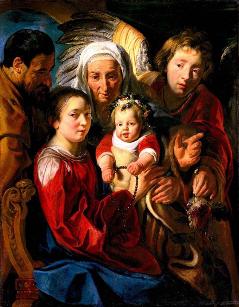 Holy Family by Jacob Jordaens