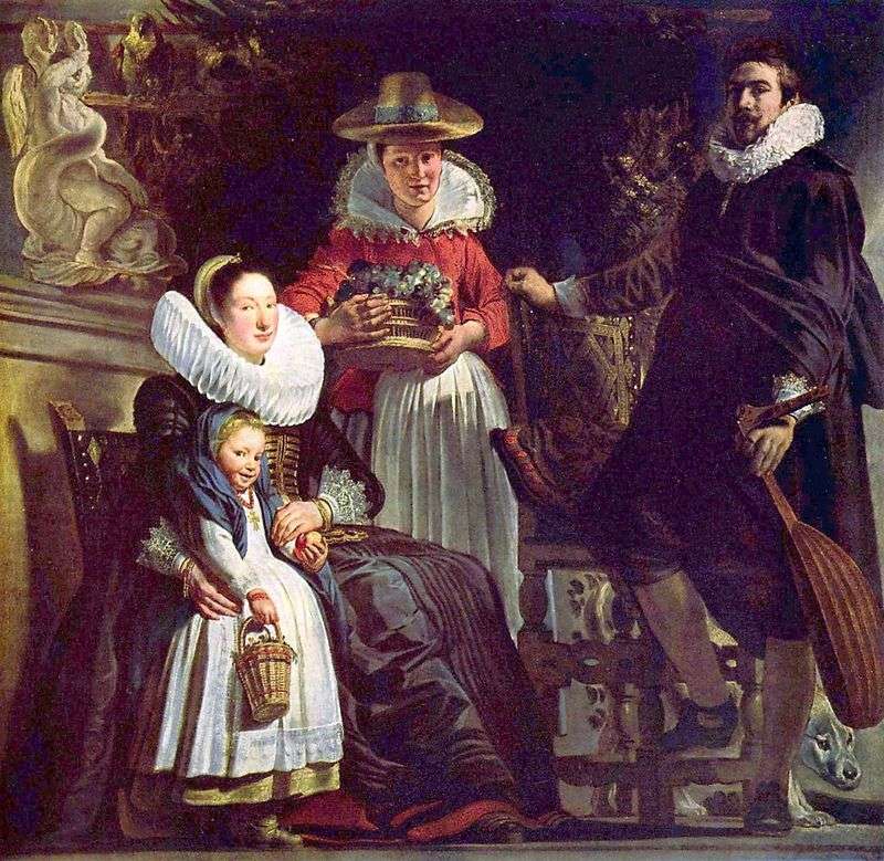 Yordans Family in the Garden by Jacob Jordaens