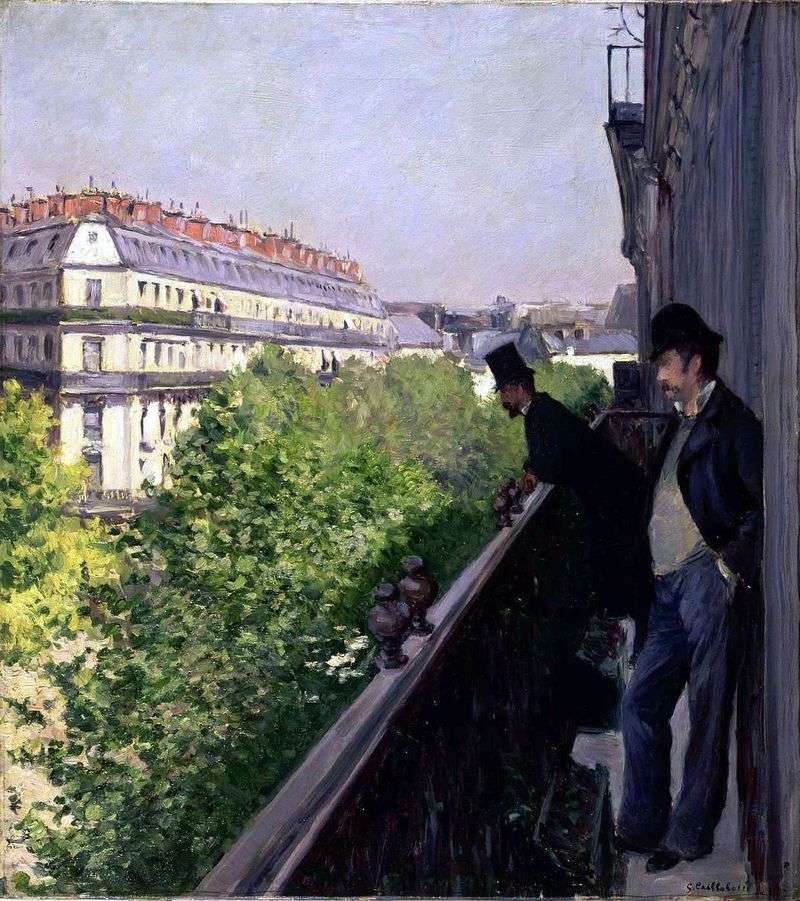 Balcony by Gustave Caillebotte