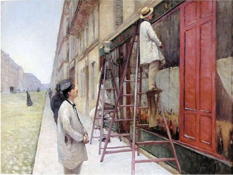 Painters of the facades by Gustave Caillebotte