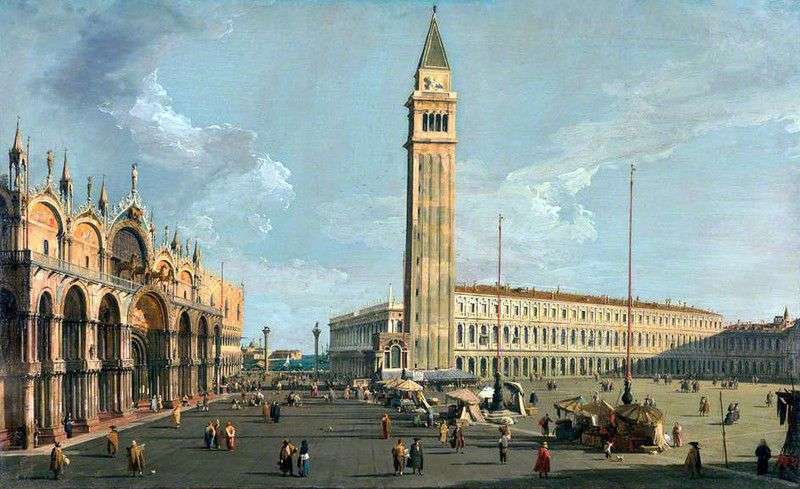 View of the Cathedral of San Marco by Antonio Canaletto