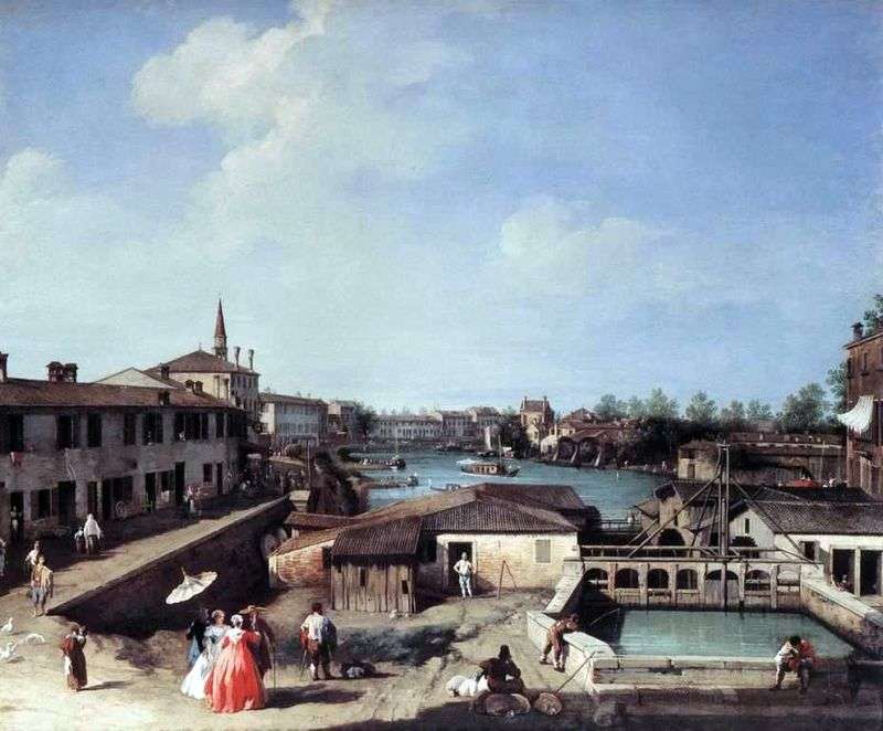 Dolo on the Brenta Canal by Antonio Canaletto