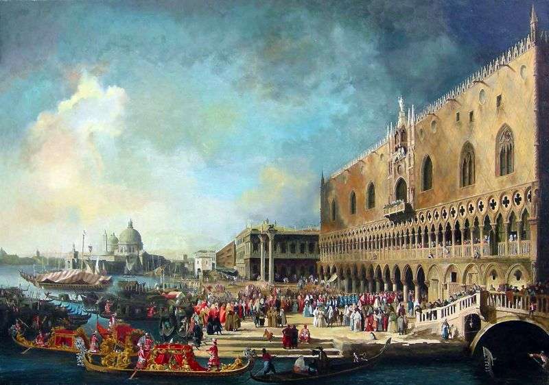 Reception of the French ambassador in Venice by Antonio Canaletto