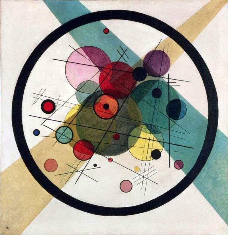 Circles in the circle by Vasily Kandinsky