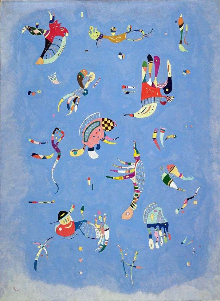 The blue sky by Vasily Kandinsky