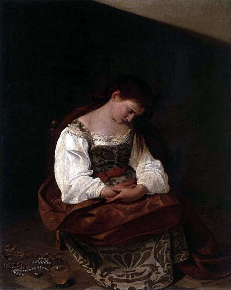 Penitent Magdalene by Michelangelo Merisi and Caravaggio