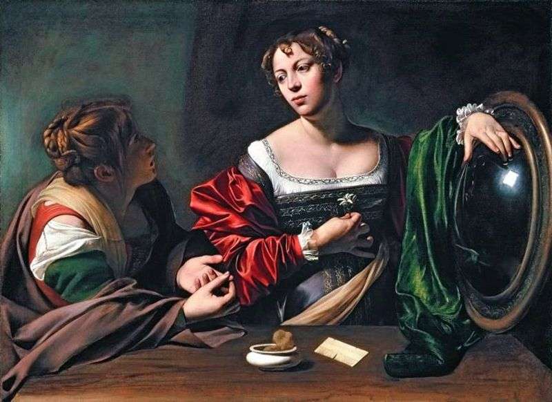Marta and Mary Magdalene by Michelangelo Merisi and Caravaggio