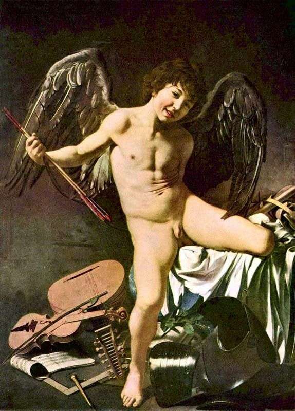 Cupid winner by Michelangelo Merisi da Caravaggio