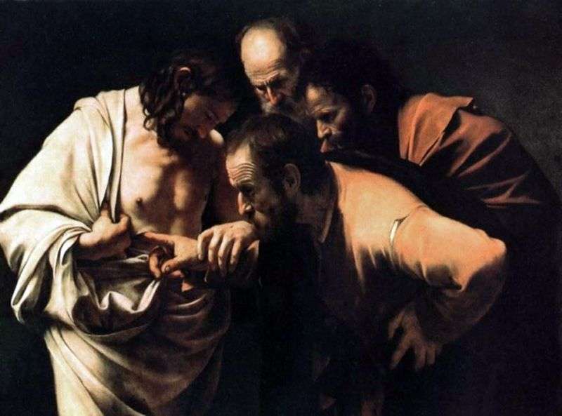Confidence of Thomas by Michelangelo Merisi and Caravaggio