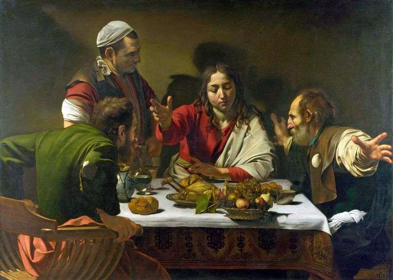 Dinner at Emmaus by Michelangelo Merisi da Caravaggio