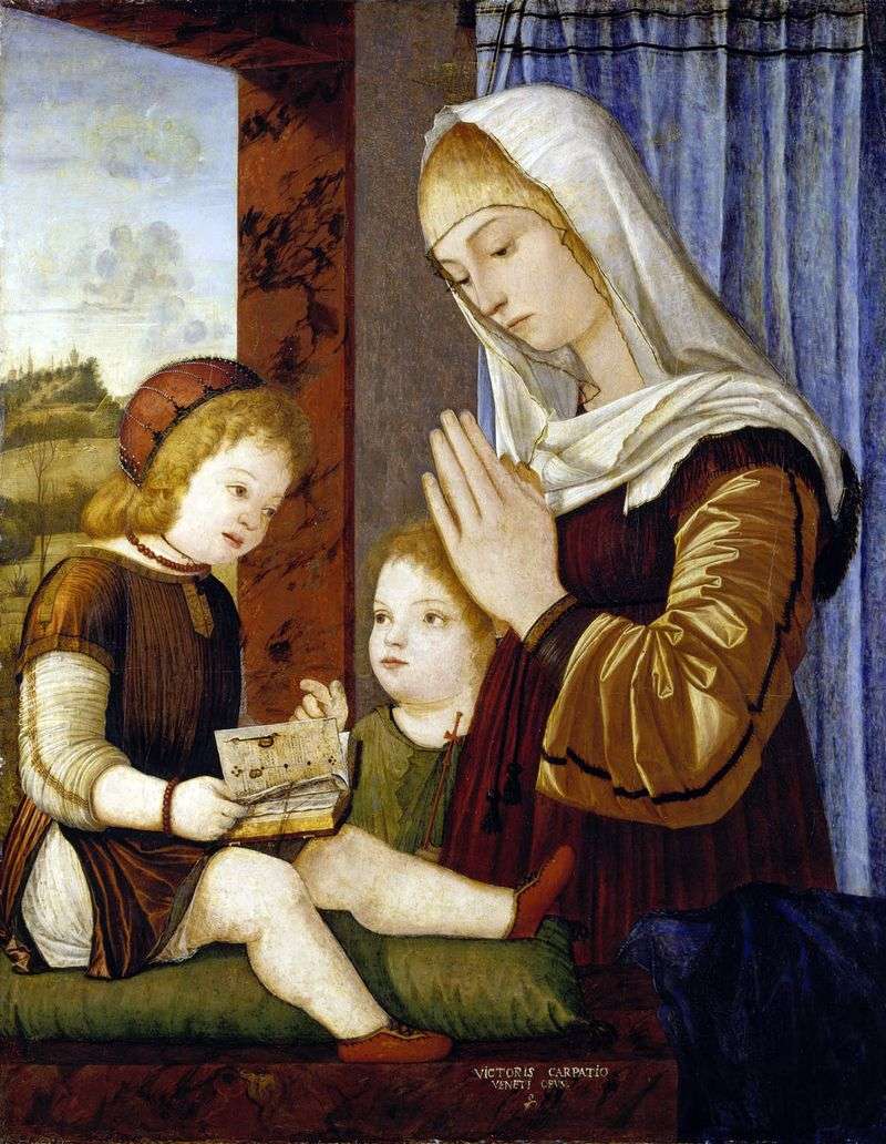 Madonna with the Child and John the Baptist by Vittorio Carpaccio