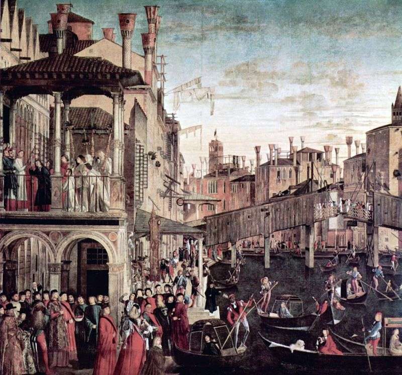 Miracle relics of the Holy Cross by Vittore Carpaccio