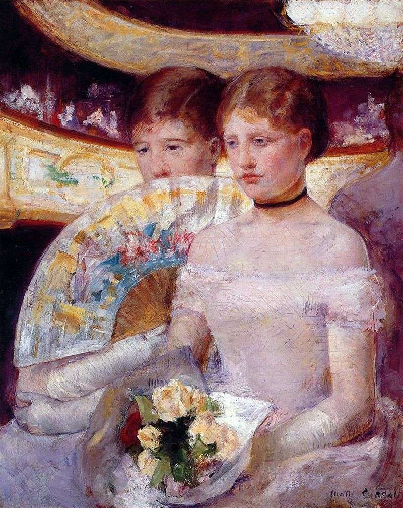 The Lodge by Mary Cassatt