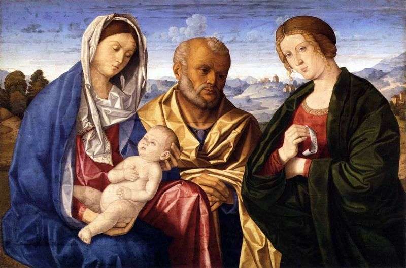 Holy family with the holy wife by Vincenzo Catena
