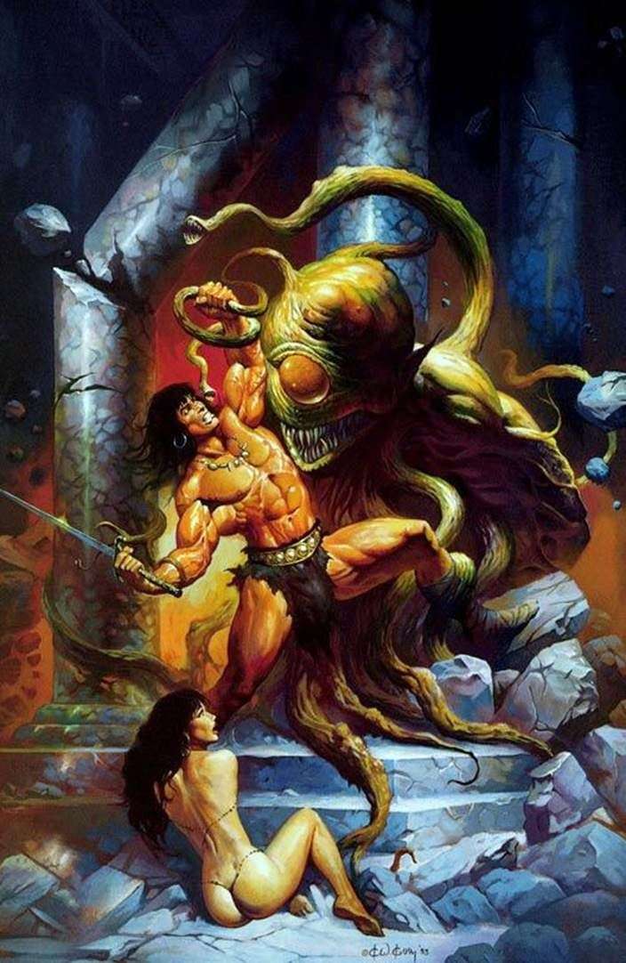 Conan and the Monster by Ken Kelly