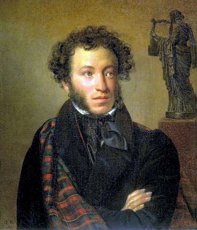 Portrait of Alexander Sergeevich Pushkin by Orest of Kiprensky