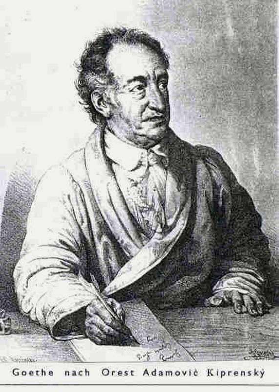 Portrait of Goethe by Orest of Kiprensky