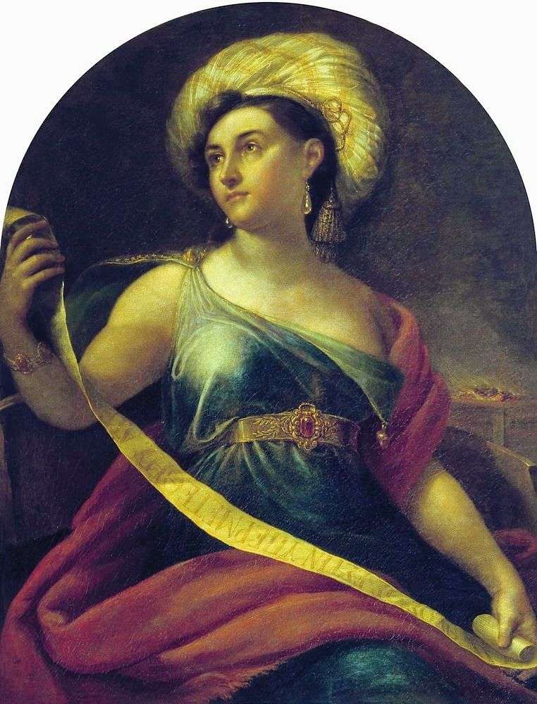 Portrait of N. S. Semenova by Orest of Kiprensky