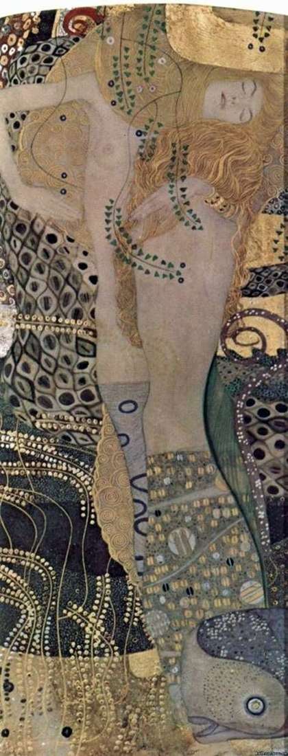 Water snakes by Gustav Klimt