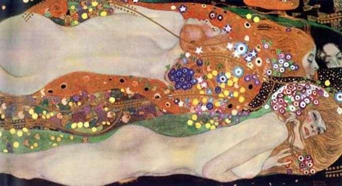 Water snakes II by Gustav Klimt