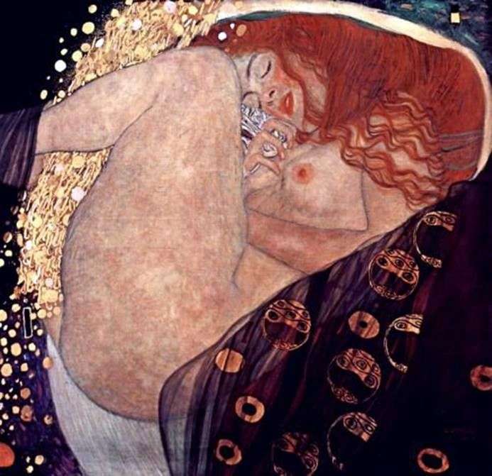 Danae by Gustav Klimt