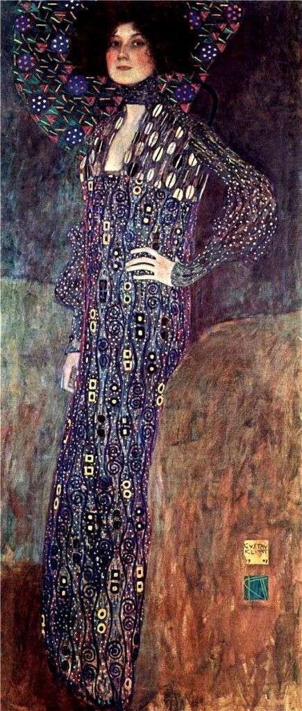 Portrait of Emilie Flege by Gustav Klimt