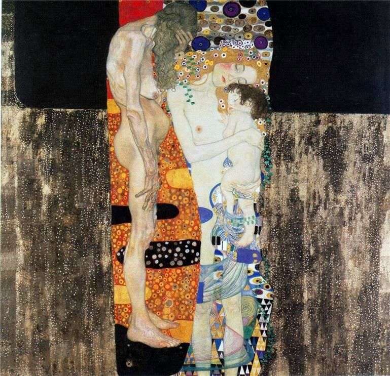 Three age women by Gustav Klimt