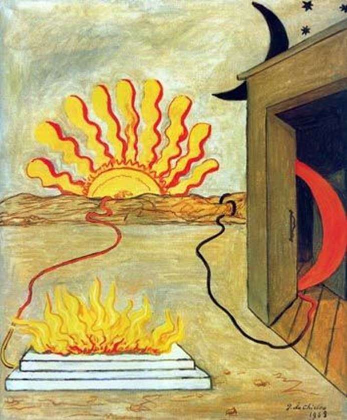 Sacrifice to the Sun by Giorgio de Chirico