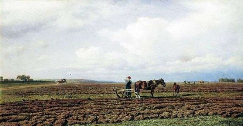 On the plow by Mikhail Konstantinovich Klodt