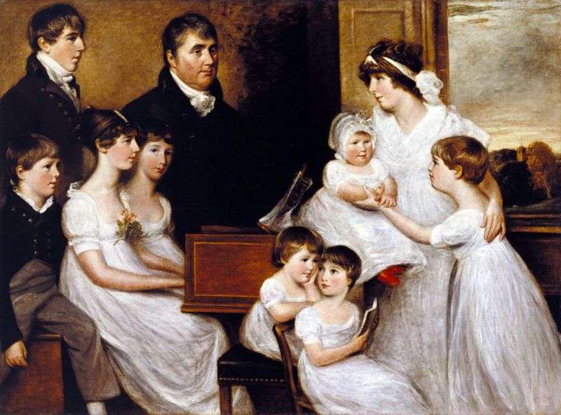 The Bridges family by John Constable