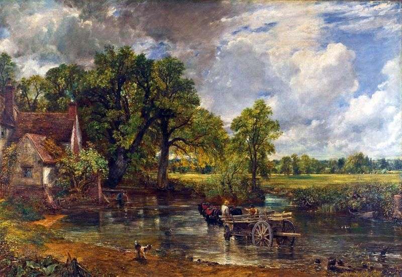 Cart for hay by John Constable