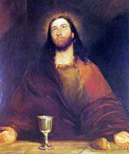 Christ consecrating bread and wine by John Constable