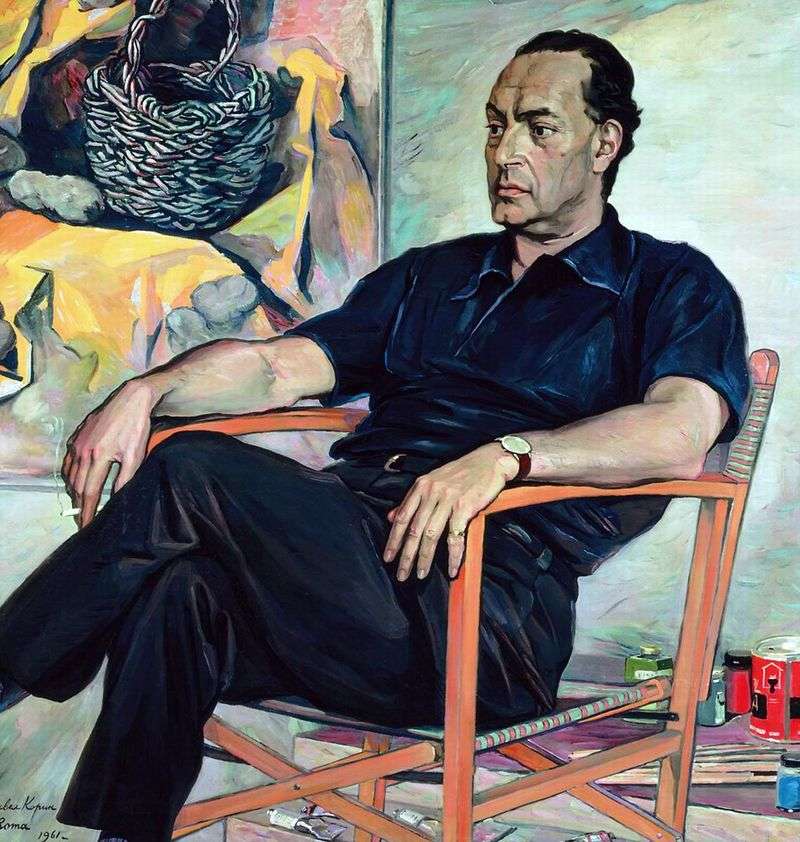 Portrait of Renato Guttuso by Pavel Korin