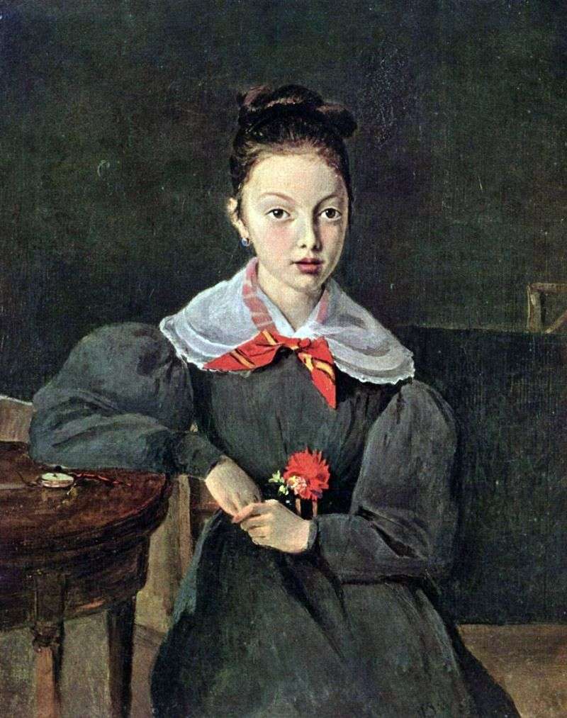 Portrait of Octavia Signegon by Camille Corot