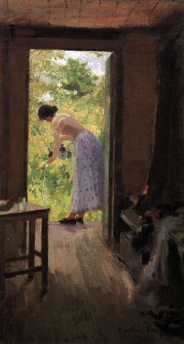 At the dacha by Konstantin Korovin