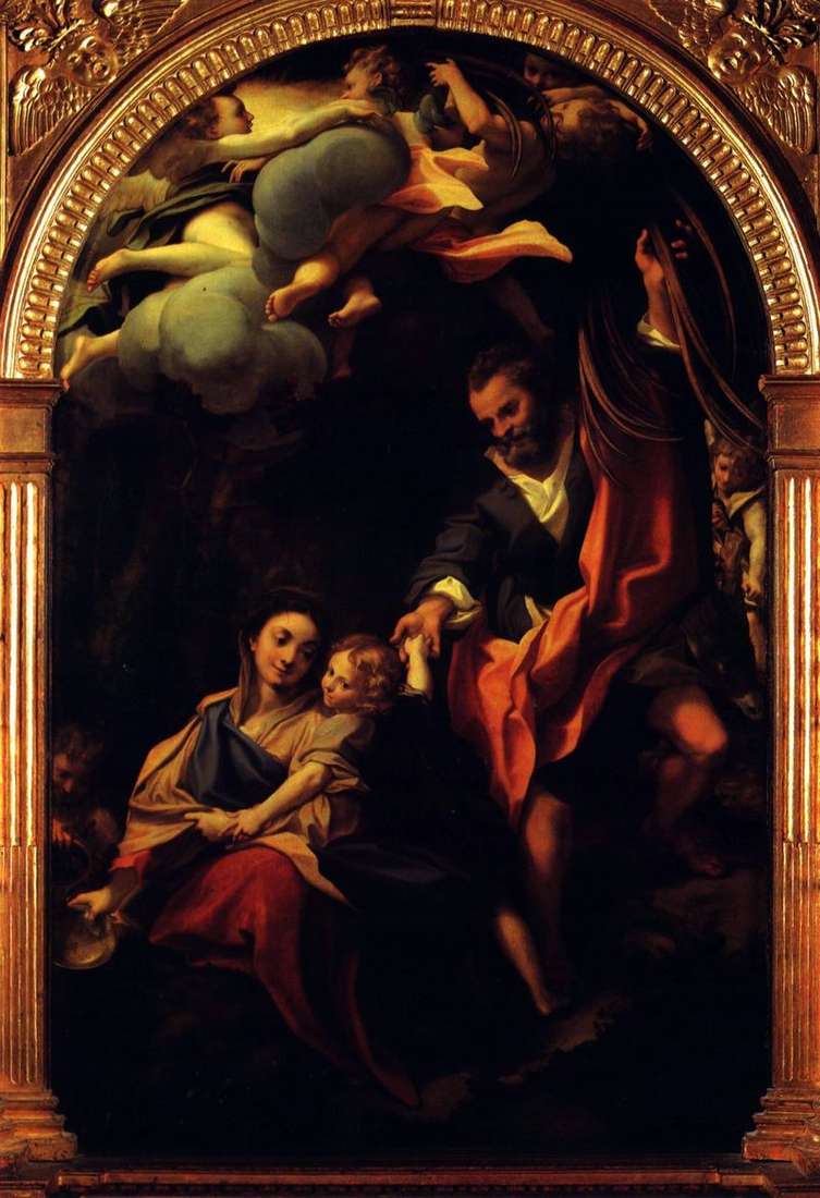 Madonna and basket by Correggio (Antonio Allegri)