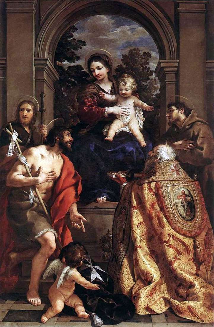 Madonna with saints by Pietro da Cortona