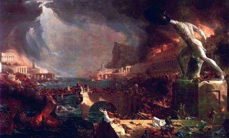 The Fall of the Roman Empire by Thomas Cole