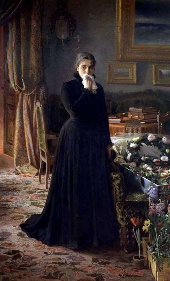 Inconsolable sorrow by Ivan Kramskoy