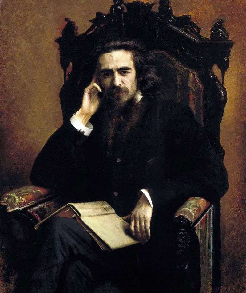 Portrait of Solovyov by Ivan Kramskoy