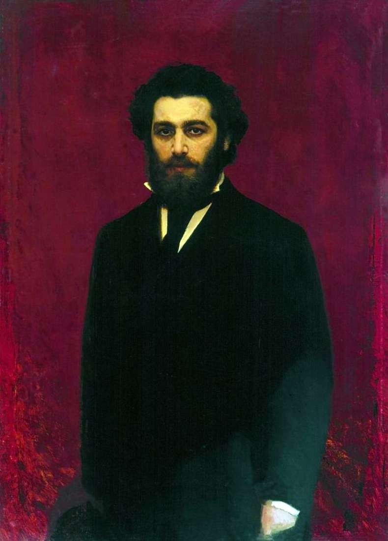 Portrait of the artist Arkhip Ivanovich Kuindzhi by Ivan Kramskoy