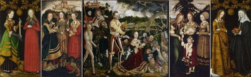 The Altar of St. Catherine by Lucas Cranach