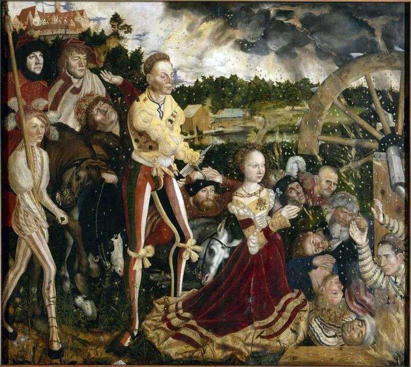 Martyrdom of St. Catherine by Lucas Cranach