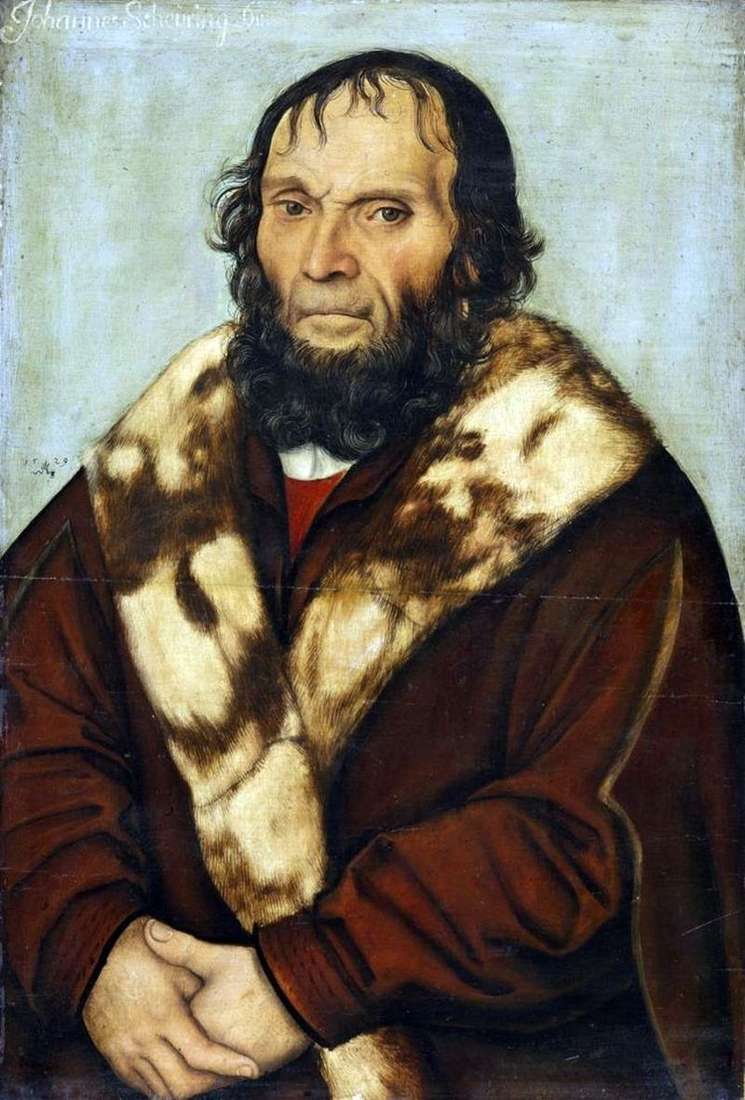 Portrait of Dr. Johann Schilling by Lucas Cranach