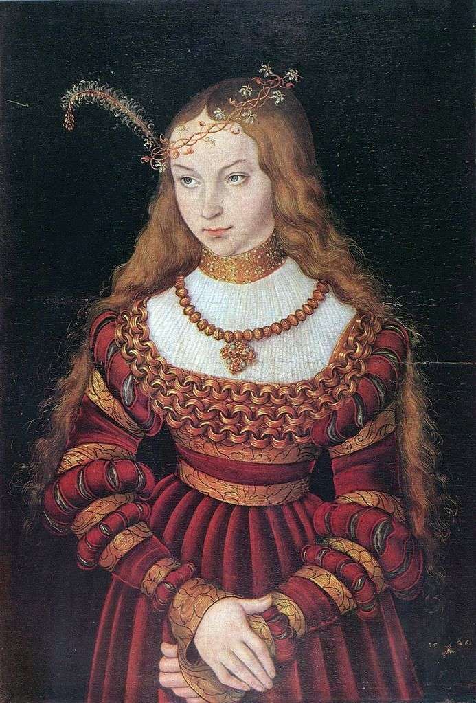 Portrait of Sibylla of Cleves by Lucas Cranach