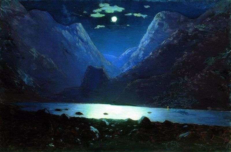 The Daryal Gorge. Moonlit Night by Arkhip Kuinji