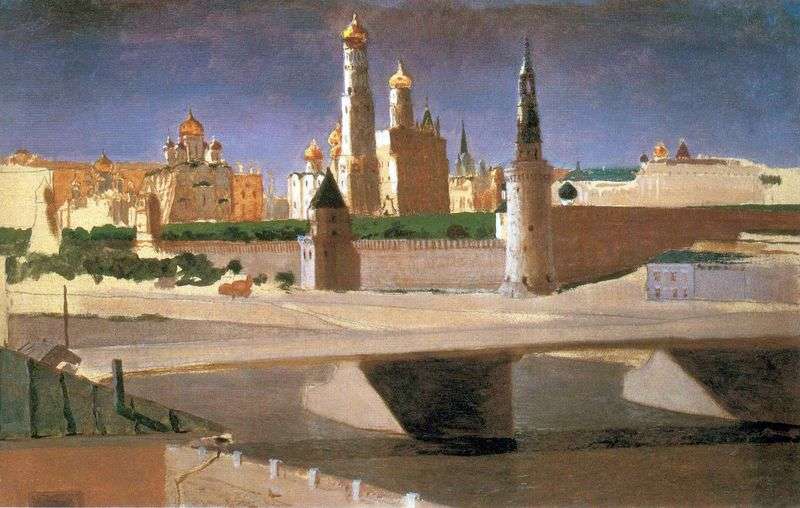 Moscow. View of the Kremlin from Zamoskvorechye by Arkhip Kuinji