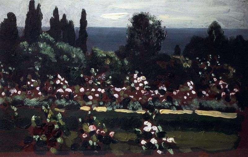 Flower garden. Caucasus by Arkhip Kuindzhi